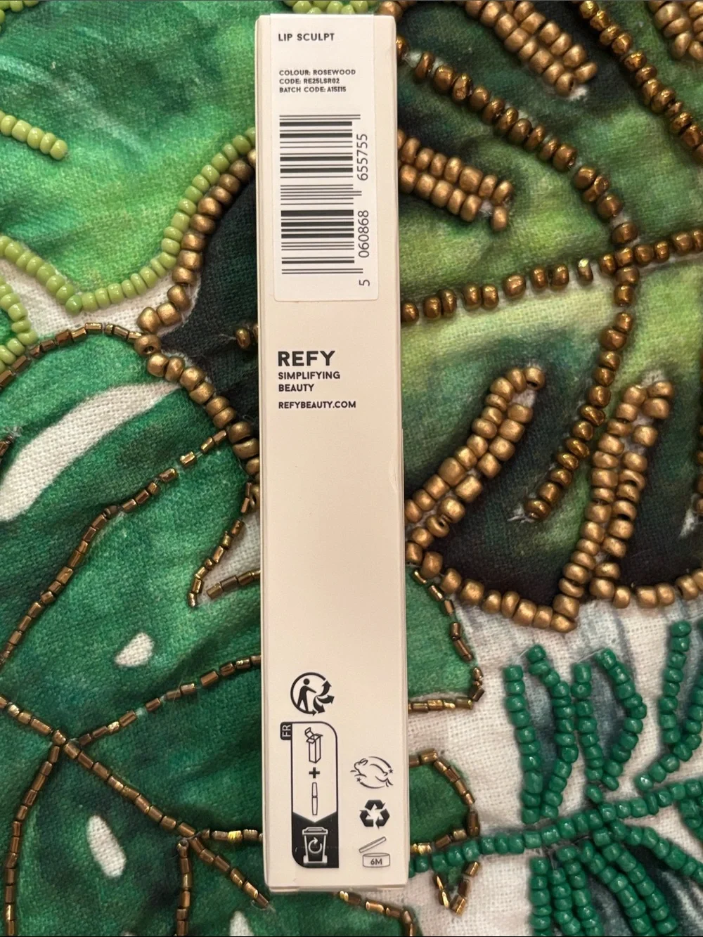 REFY Lip Sculpt Crayon Liner Rosewood Soft Matte Velvet Medium Warm Pink Vegan